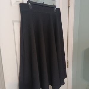 White Mark Classic Black A-Line Skirt With Pockets.